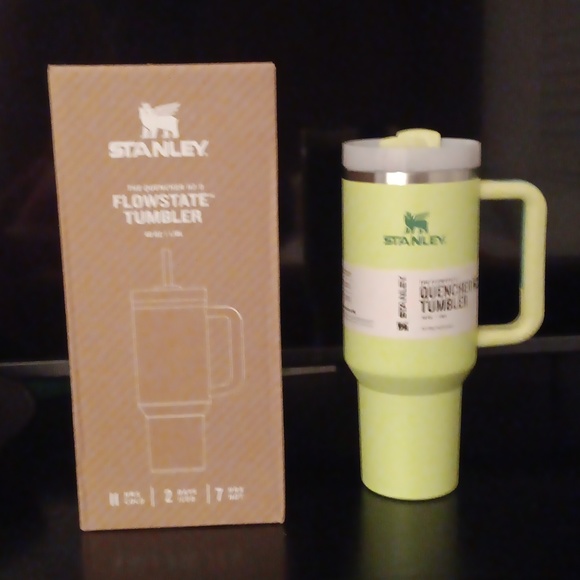 RARE STANLEY 40oz Stainless Steel Flowstate Quencher Tumbler -Citron only 3 left - Picture 2 of 7